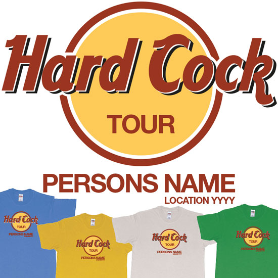 Custom tshirt design Hard Rock Hotel Cafe or Hard Cock Tour Bali choice your own printing text made in Bali