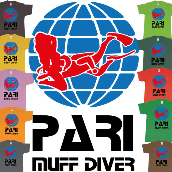 Custom tshirt design PADI Muff Diver Scuba Tshirt choice your own printing text made in Bali