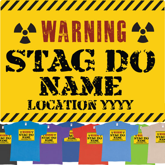 Warning Stag Do Location Bali Year Custom T-shirt