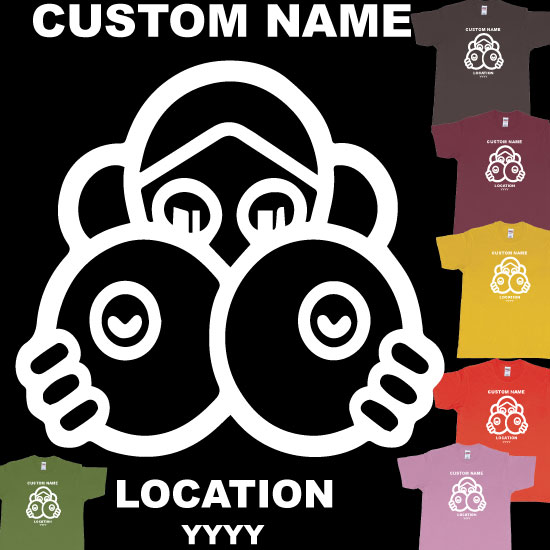 Custom tshirt design Boob Girl Custom Name Location choice your own printing text made in Bali