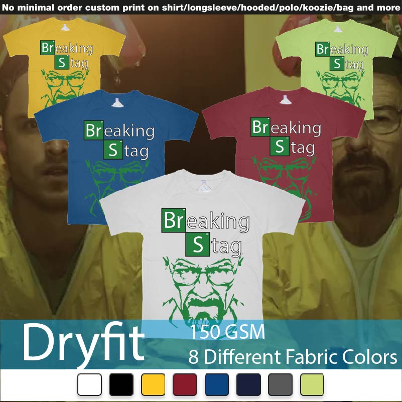 Breaking Bad Walters Face Dryfit Tshirt Samples On Demand Printing Bali