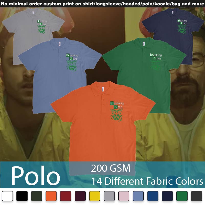 Breaking Bad Walters Face Polo Shirts Samples On Demand Printing Bali