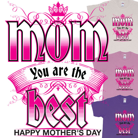 Custom tshirt design Crown Mom you are the best Happy Morthers day choice your own printing text made in Bali