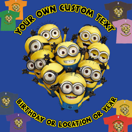 Minions Celebrating You for custom Occasion like Birthday Custom Teeshirt Bali
