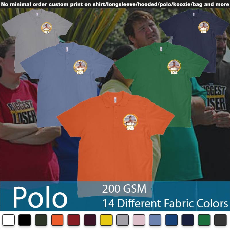 The Biggest Loser Logo Custom Image Funny Tshirt Design Polo Shirts Samples