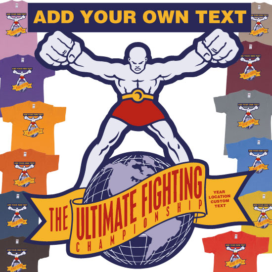 Custom tshirt design The Ultimate Fighting Championship One Logo Cover choice your own printing text made in Bali