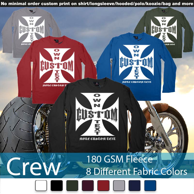 West Coast Choppers Logo Custom Design Printing Crewneck Long Sleeved Sweatshirt Sweatshirt