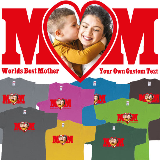Custom tshirt design World best Mother Personalized picture and text choice your own printing text made in Bali