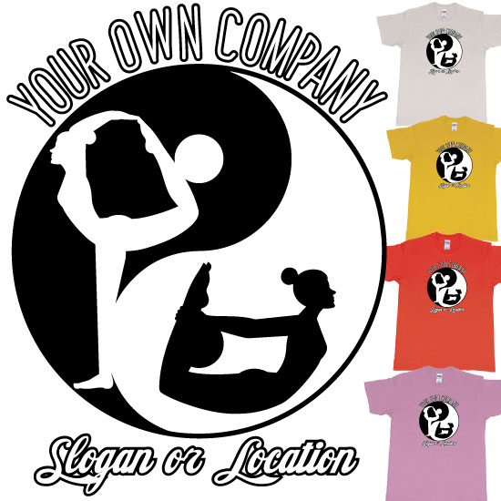 Custom tshirt design Yin Yang Yoga Balance Custom Studio T Shirt choice your own printing text made in Bali