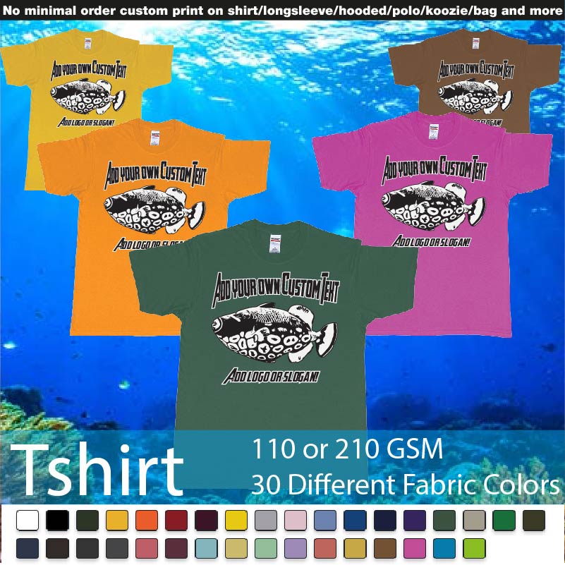 Titan Triggerfish Scuba Diving Bali Tshirt Tshirts Samples