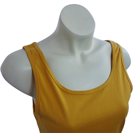 (L09G) Singlet Karma - New singlet but with a classic cut. The shape is perfect for women in all sizes With the very slim rims around the edges makes this singlet light and easy worn. - style shirt ready for your own custom printing in Bali