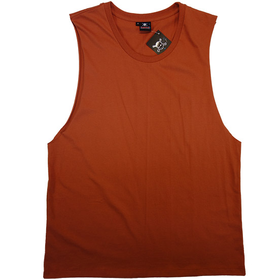 (T15S) Muscle T Shirt (2047) Rust 01