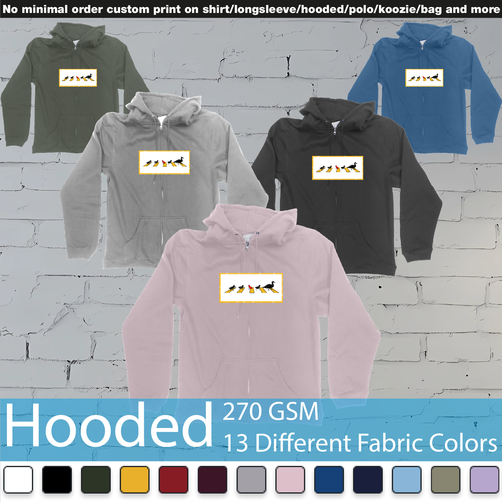 Утки Hooded Samples On Demand Printing Bali