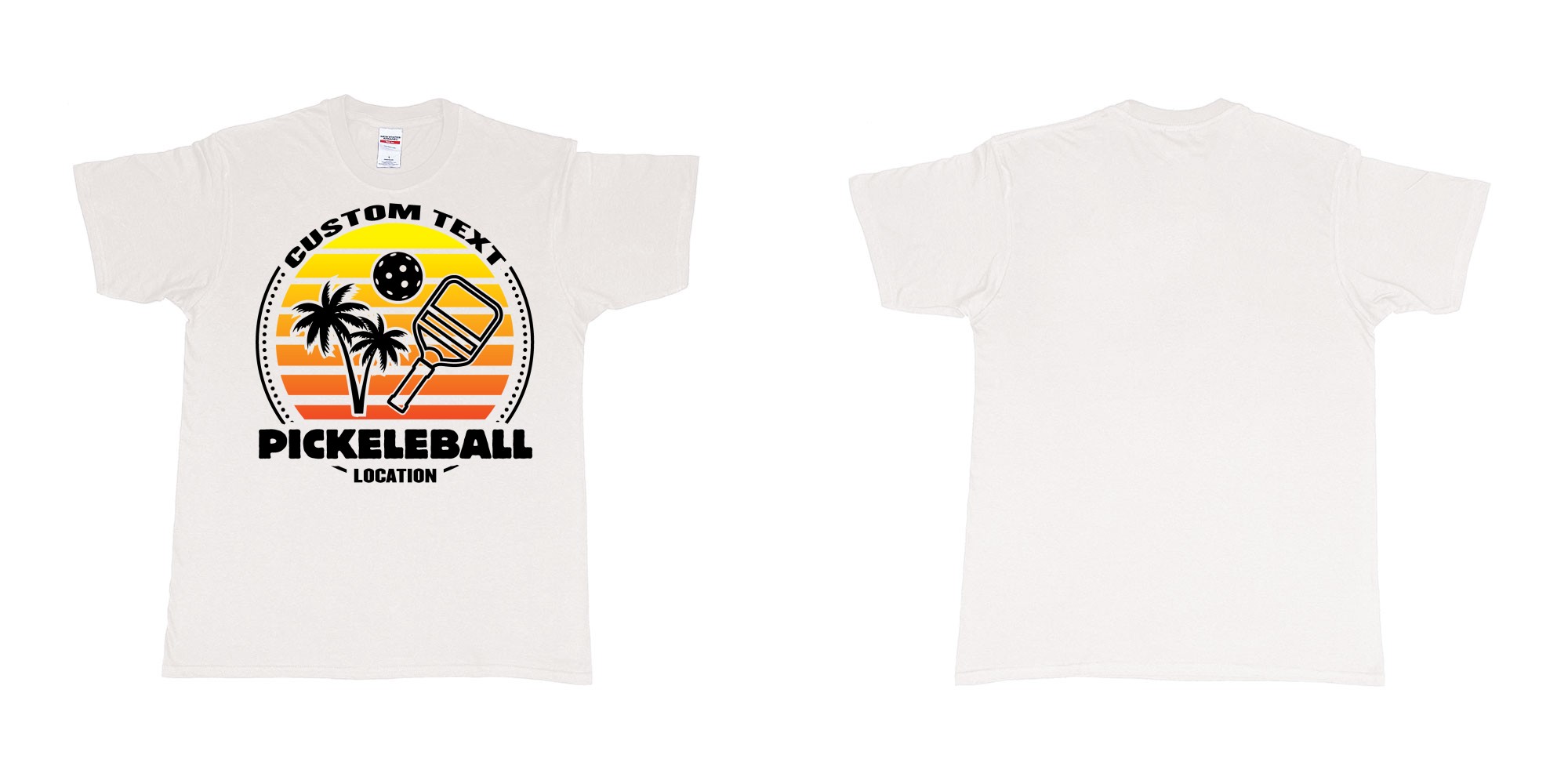 Custom tshirt design  in fabric color white choice your own text made in Bali by The Pirate Way