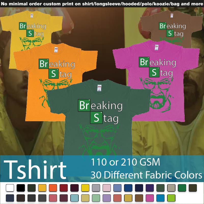 Breaking Bad Walters Face Tshirts Samples On Demand Printing Bali