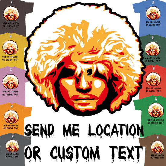 Custom tshirt design Khabib Nurmagomedov Send Me Location UFC choice your own printing text made in Bali