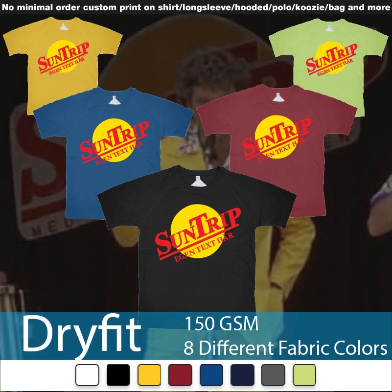 Sallskapsresan Suntrip Eget Tshirt Tryck Bali Resa Dryfit Tshirt Samples