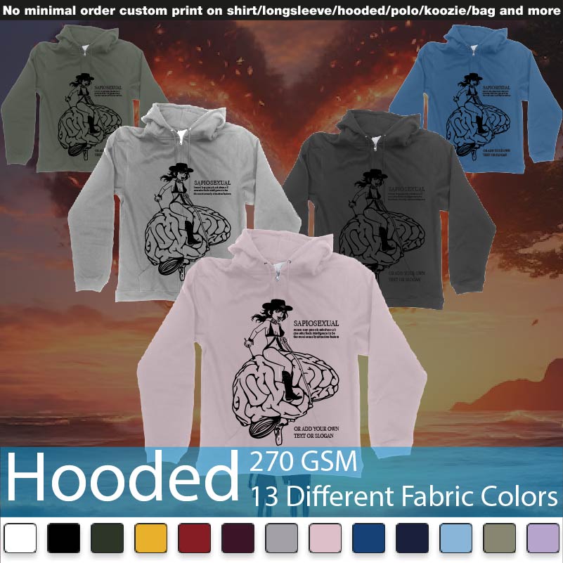 Sapiosexual Cowgirl Riding Brain Hooded Samples On Demand Printing Bali