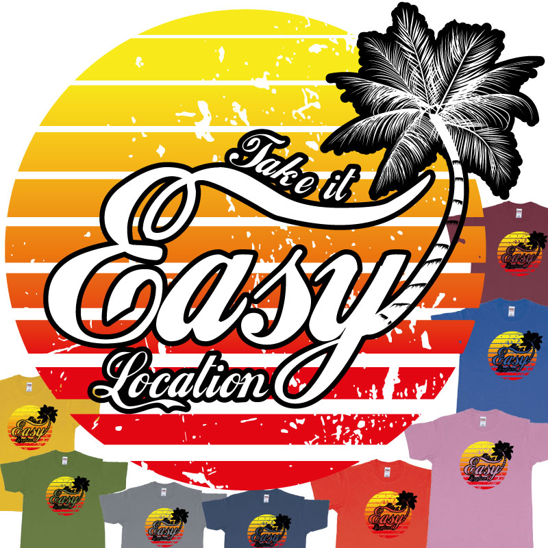 Take is Easy Own Location Easy Tee Bali Custom Text Printing