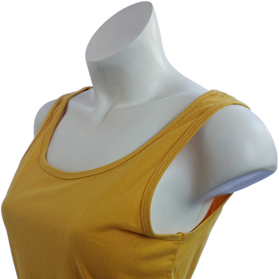 (L09G) Singlet Karma in Fabric Color (3151) Sunkist in (160 GSM, 100% Cotton) Fabric ColorsStandard fabric for men/womenFabric Specification100% Cotton160 Grams Per Square MeterPreshrunk materialThe fabric is preshrunk, but depending on the way you wash, the fabric might still have up to 2% of shrinkage more.