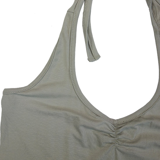 (L11G) Short Knot - This ladies short, sleeveless halter neck is the girls favorite. Showing the back of your shoulder and you will feel a bit sexy when use it. The halter neck allows for adjustable sizes. - style shirt ready for your own custom printing in Bali