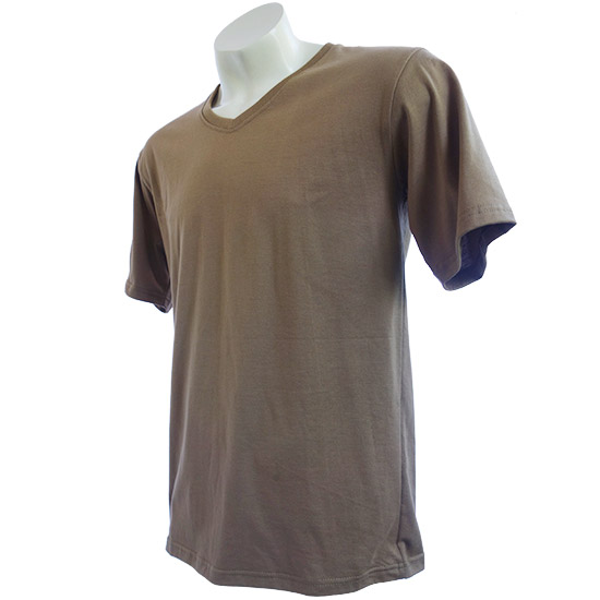 (T02S) V-Neck Shirt in Fabric Color (2006) Wood in (210 GSM, 100% Cotton) Fabric ColorsStandard fabric for men shirtsFabric Specification100% Cotton210 Grams Per Square MeterPreshrunk materialThe fabric is preshrunk, but depending on the way you wash, the fabric might still have up to 2% of shrinkage more.