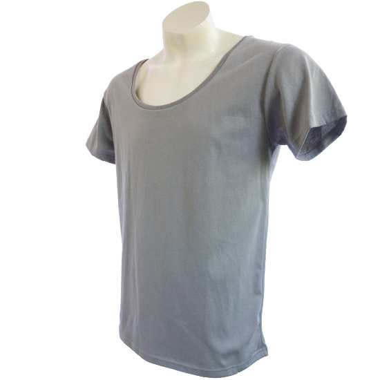 (T03S) U-Neck Shirt in Fabric Color (2009) Gray in (210 GSM, 100% Cotton) Fabric ColorsStandard fabric for men shirtsFabric Specification100% Cotton210 Grams Per Square MeterPreshrunk materialThe fabric is preshrunk, but depending on the way you wash, the fabric might still have up to 2% of shrinkage more.