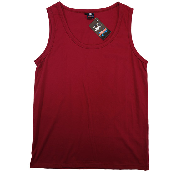 (T07S) Basic Singlet in Fabric Color (2026) Cherry in (210 GSM, 100% Cotton) Fabric ColorsStandard fabric for men shirtsFabric Specification100% Cotton210 Grams Per Square MeterPreshrunk materialThe fabric is preshrunk, but depending on the way you wash, the fabric might still have up to 2% of shrinkage more.