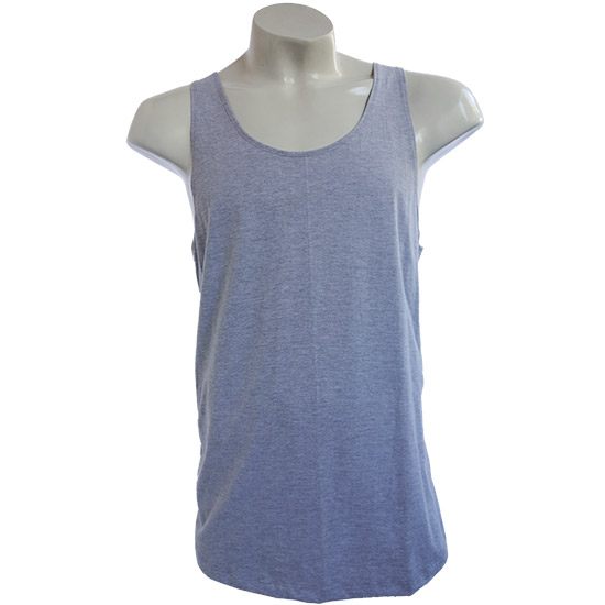 (T14S) Lustful Singlet in Fabric Color (2045) Grey Heather in (210 GSM, 100% Cotton) Fabric ColorsStandard fabric for men shirtsFabric Specification100% Cotton210 Grams Per Square MeterPreshrunk materialThe fabric is preshrunk, but depending on the way you wash, the fabric might still have up to 2% of shrinkage more.