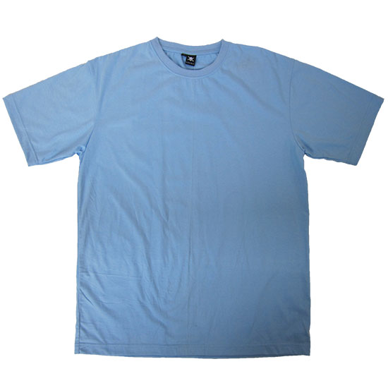 (T01S) T-shirt Standard in Fabric Color (2031) Sky in (210 GSM, 100% Cotton) Fabric ColorsStandard fabric for men shirtsFabric Specification100% Cotton210 Grams Per Square MeterPreshrunk materialThe fabric is preshrunk, but depending on the way you wash, the fabric might still have up to 2% of shrinkage more.